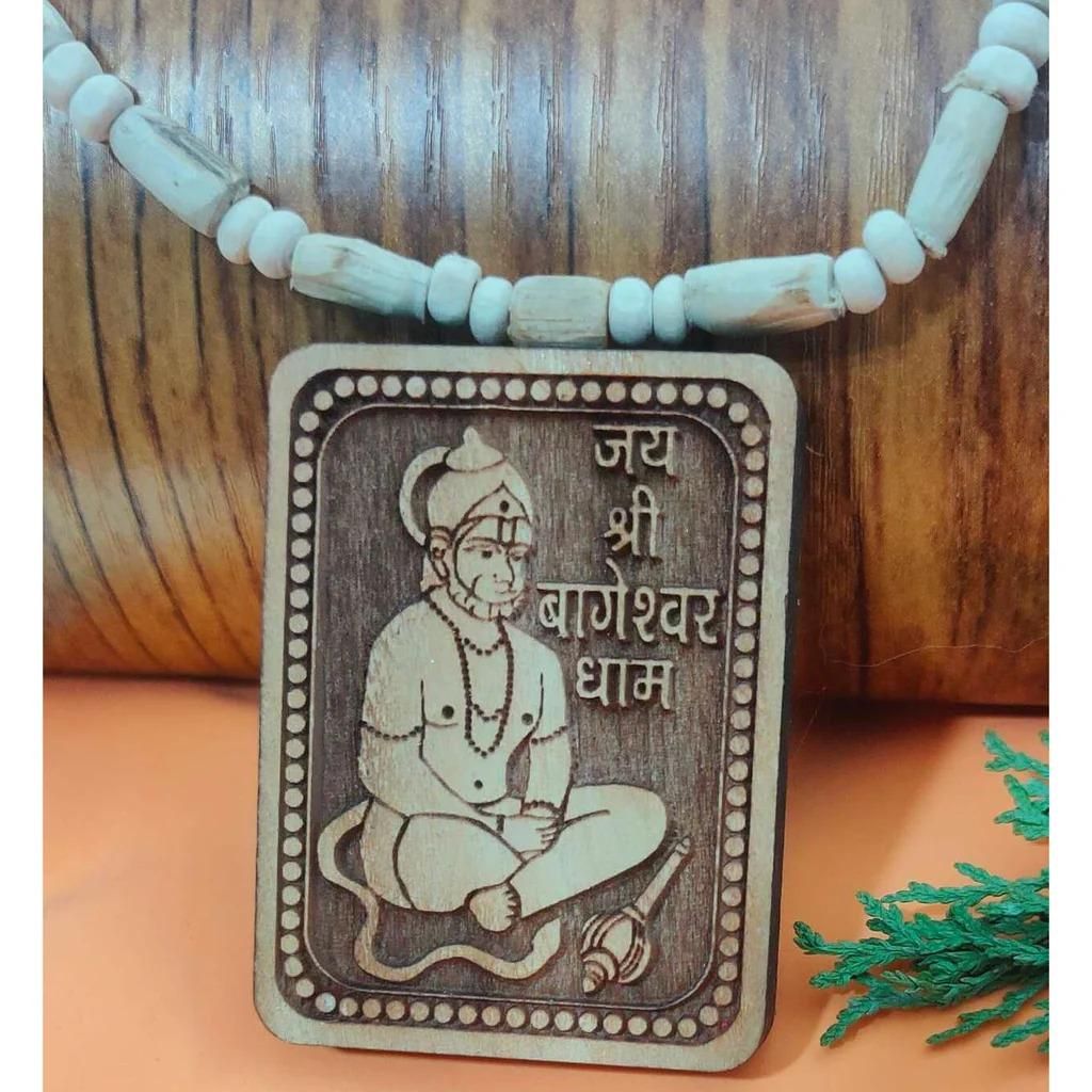 Tulsi Mala With Wooden Hanumanji Locket