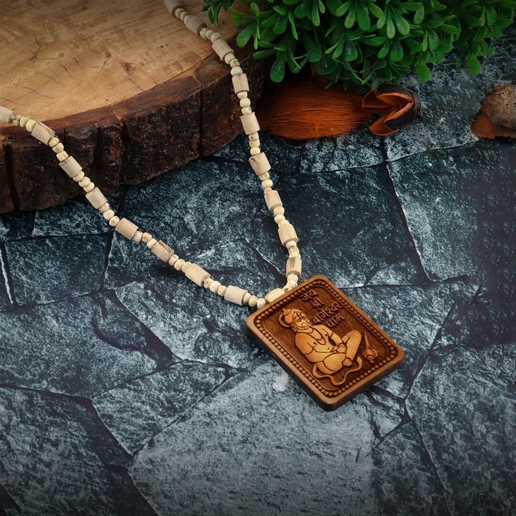 Tulsi Mala With Wooden Hanumanji Locket